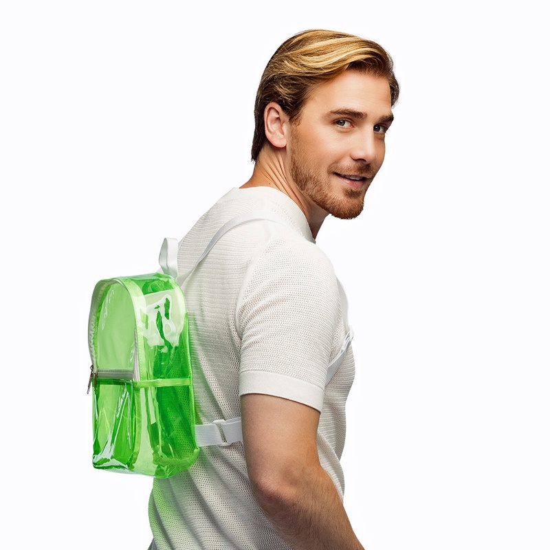 Rucksack ca. 28x23x10 cm, neongrün