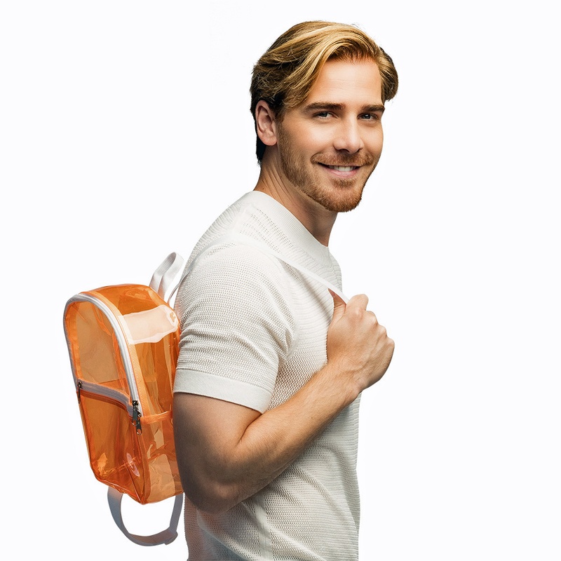 Rucksack ca. 28x23x10 cm, neonorange