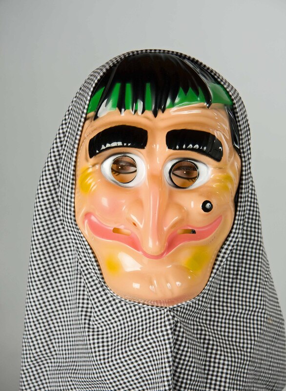 Erw.-Hexenmaske mit Kopftuch