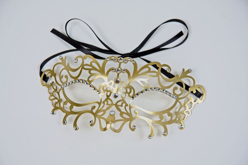 Schmuckmaske gold (Plastik)