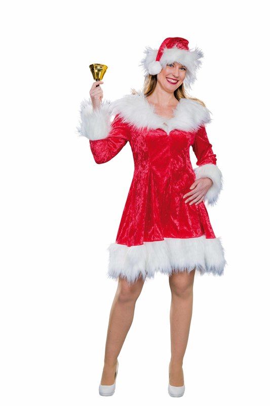 Weihnachtskleid mit Mütze