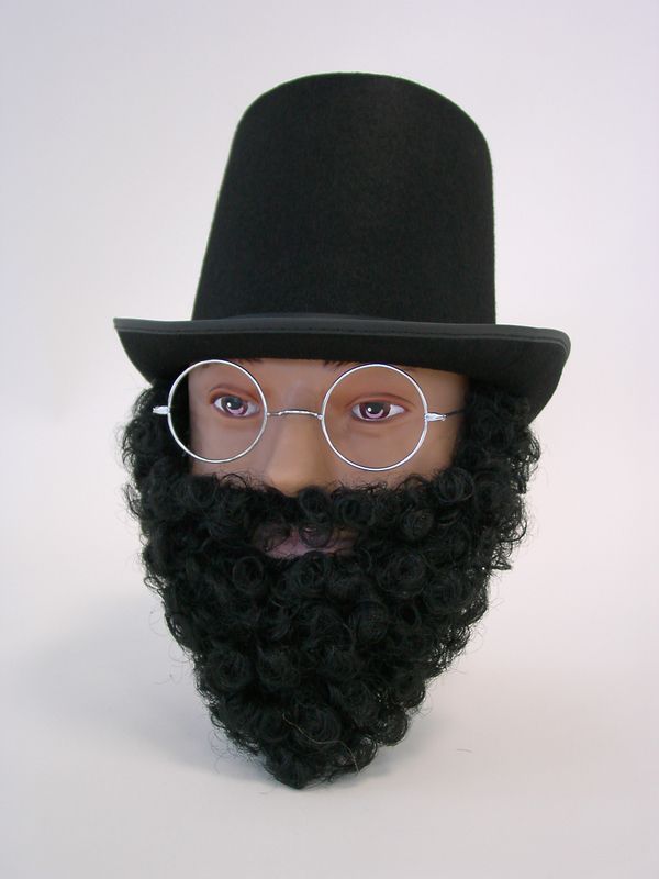 Professor-Bart, schwarz