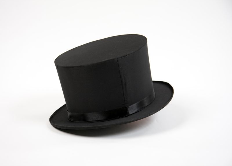 Klappzylinder (Chapeau Claque), schwarz