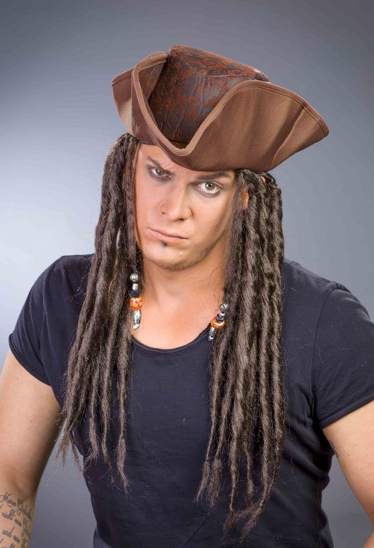 Piratenhut mit Dreadlocks