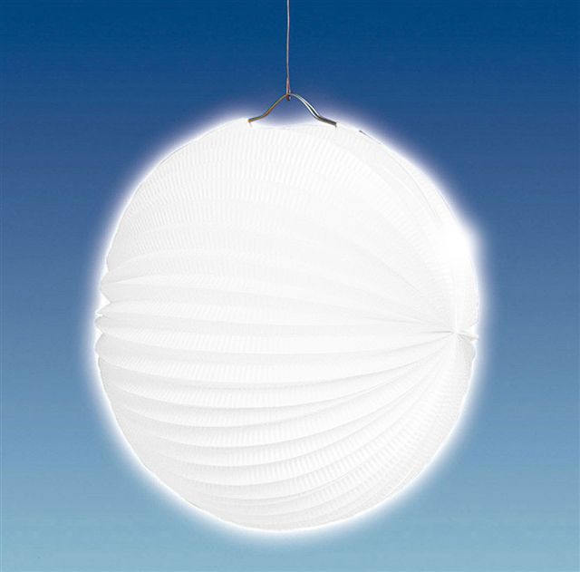 Lampion 25 cm Ø, weiß