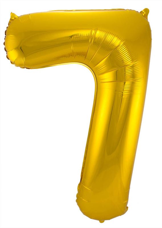 Folienballon Zahl gold, ca. 86 cm