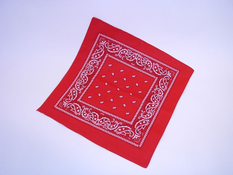 Bandana ca. 55x55 cm, rot, bedruckt