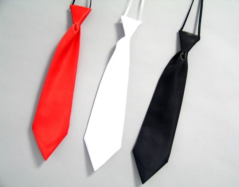 Satin-Krawatte, schwarz