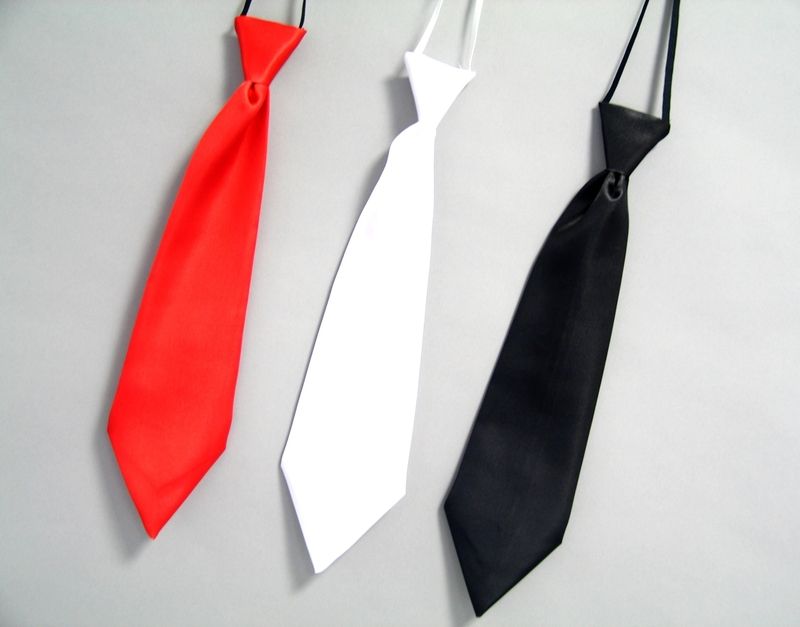 Satin-Krawatte, weiß