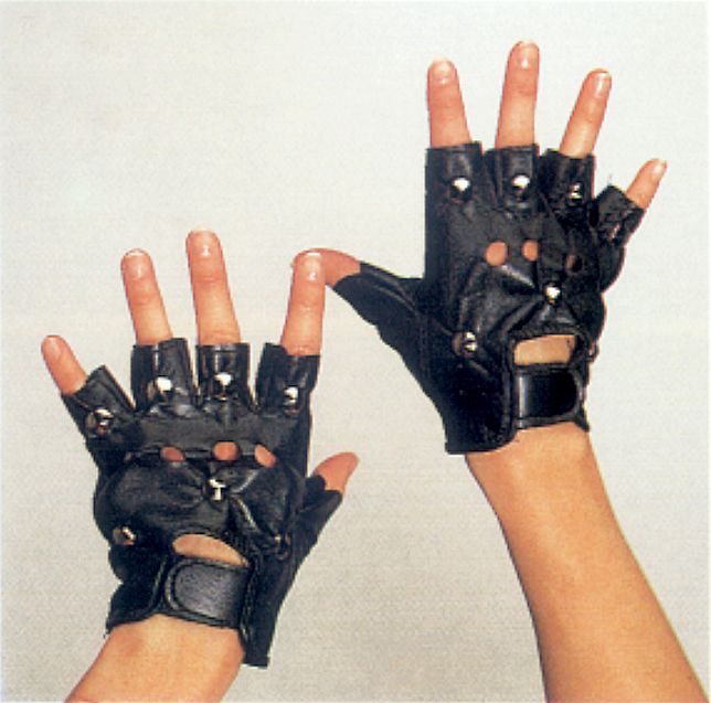 Paar Punk-Handschuhe