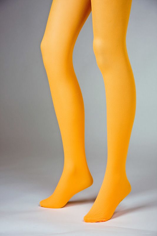 Neon-Strumpfhose, orange, Universalgröße